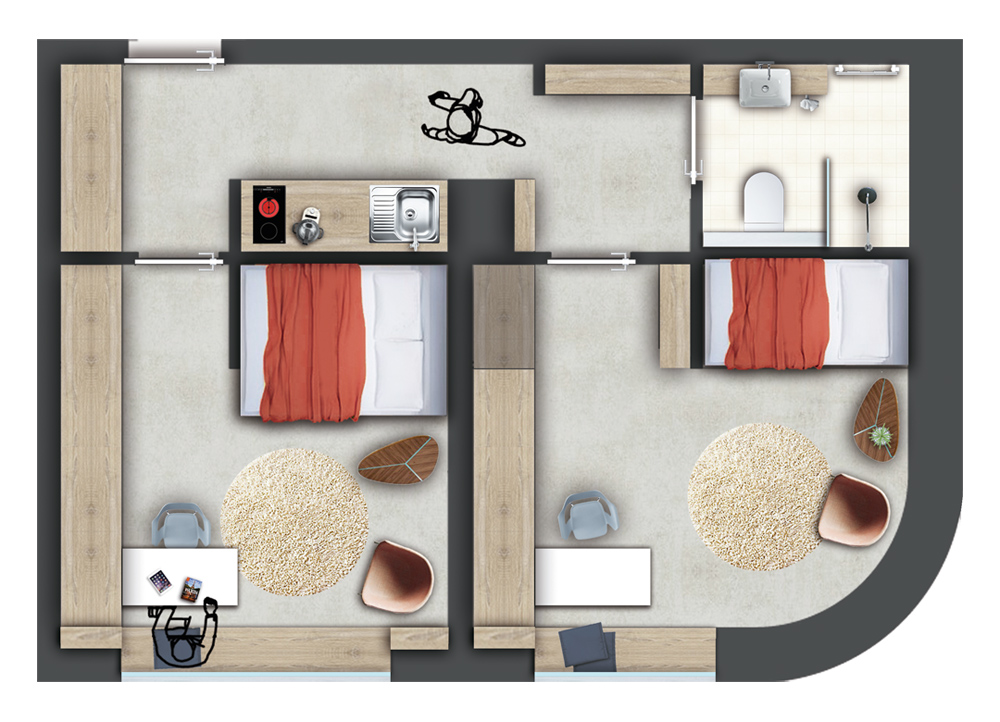 Apartmenttyp Double L
