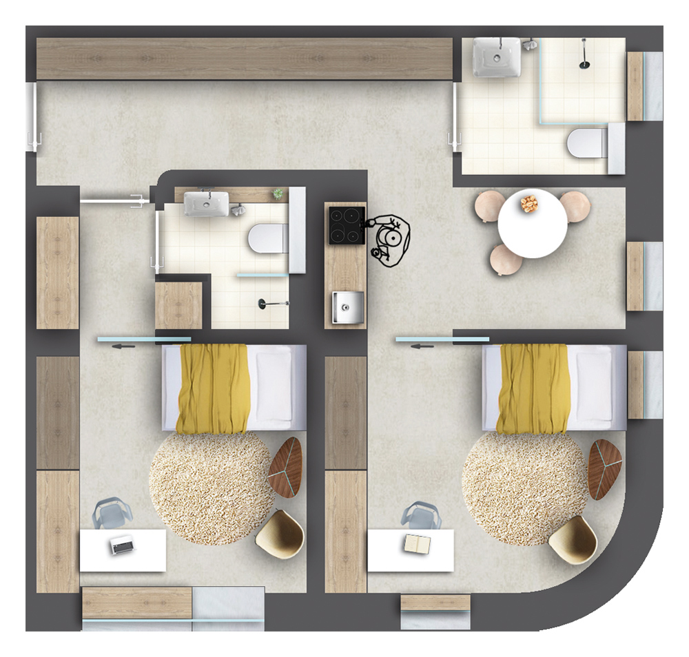Apartmenttyp Double XL